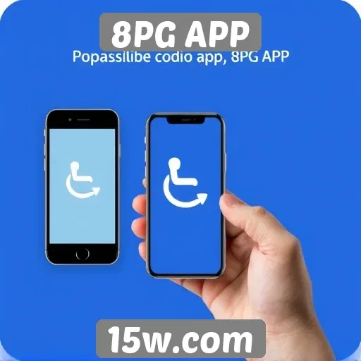 Acessibilidade do 8PG APP em dispositivos móveis